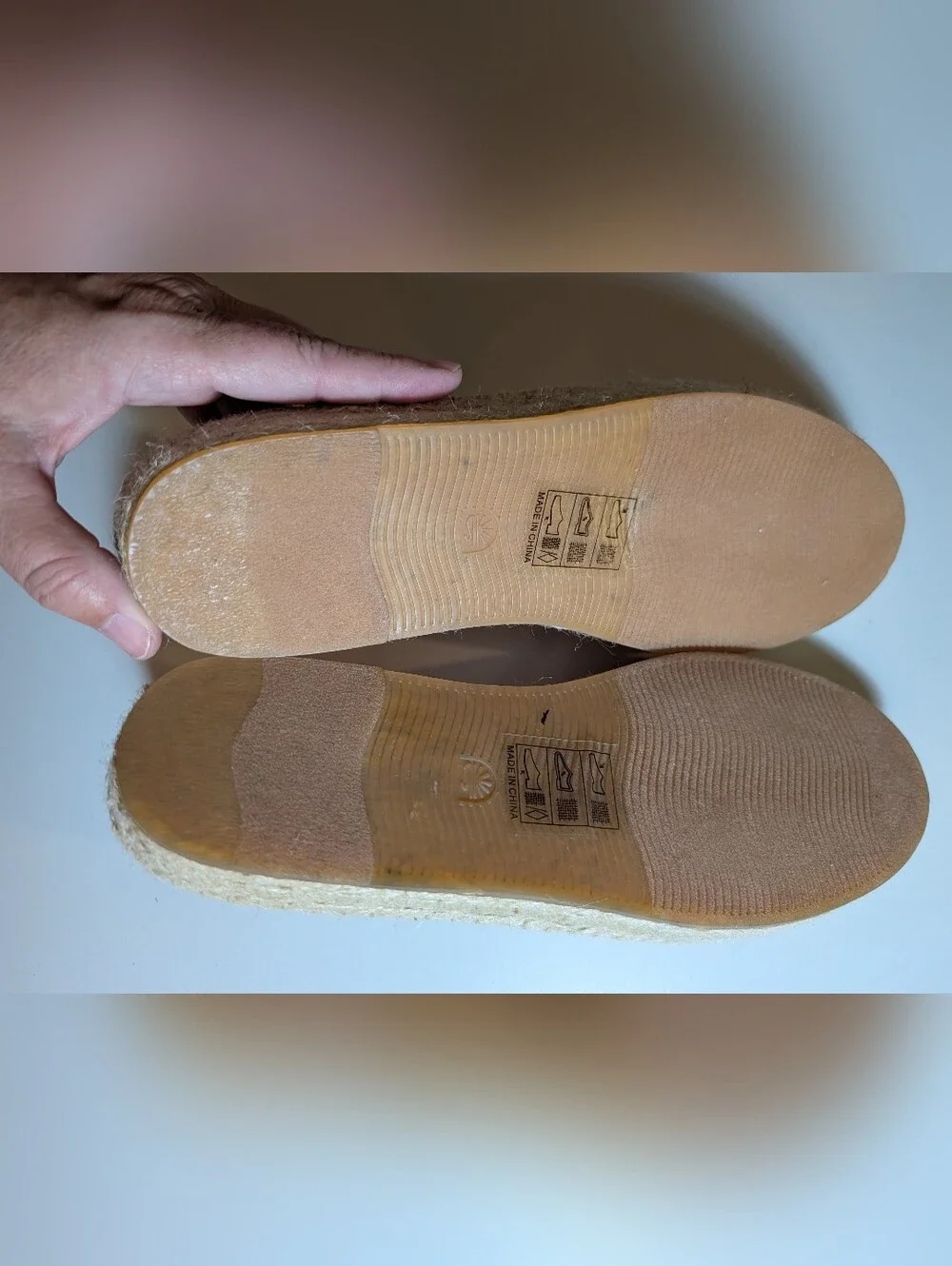 Soludos Striped Red and White Espadrille Slip-Ons - Women Size 10